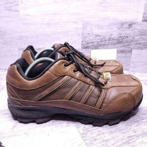 Nautilus Steel Toe Slip Resistant Safety Work Sneaker Style N1670M Brown Men 10